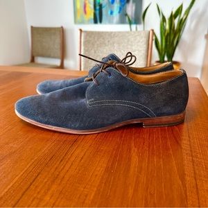 Men’s Aldo blue suede dress shoes, size 10.5